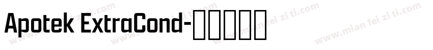 Apotek ExtraCond字体转换